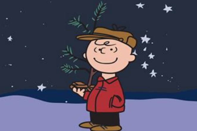 charlie brown with the tree